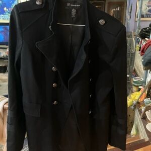 INC International Concepts Black Coat